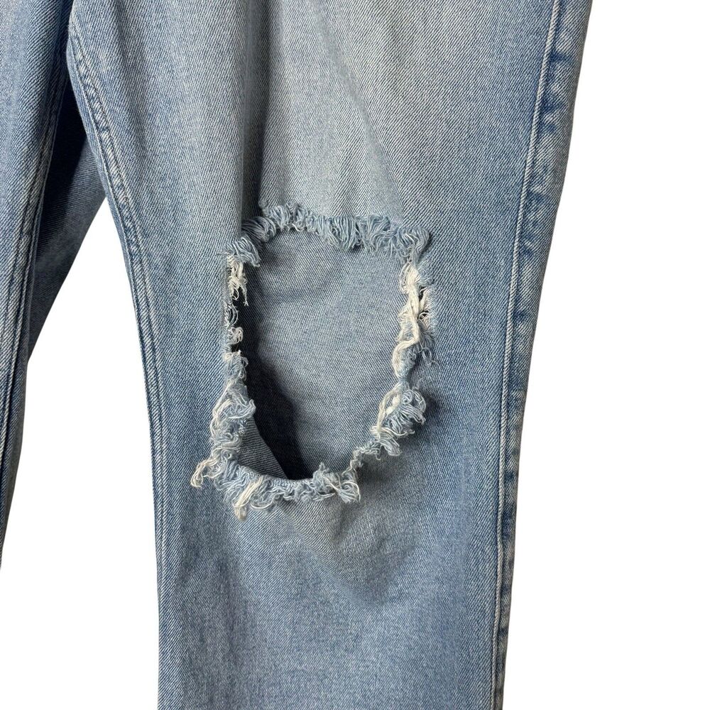 Hollister Jeans Women's Ultra High Rise Dad Jeans 31x28 Distressed 12S - Picture 2 of 6